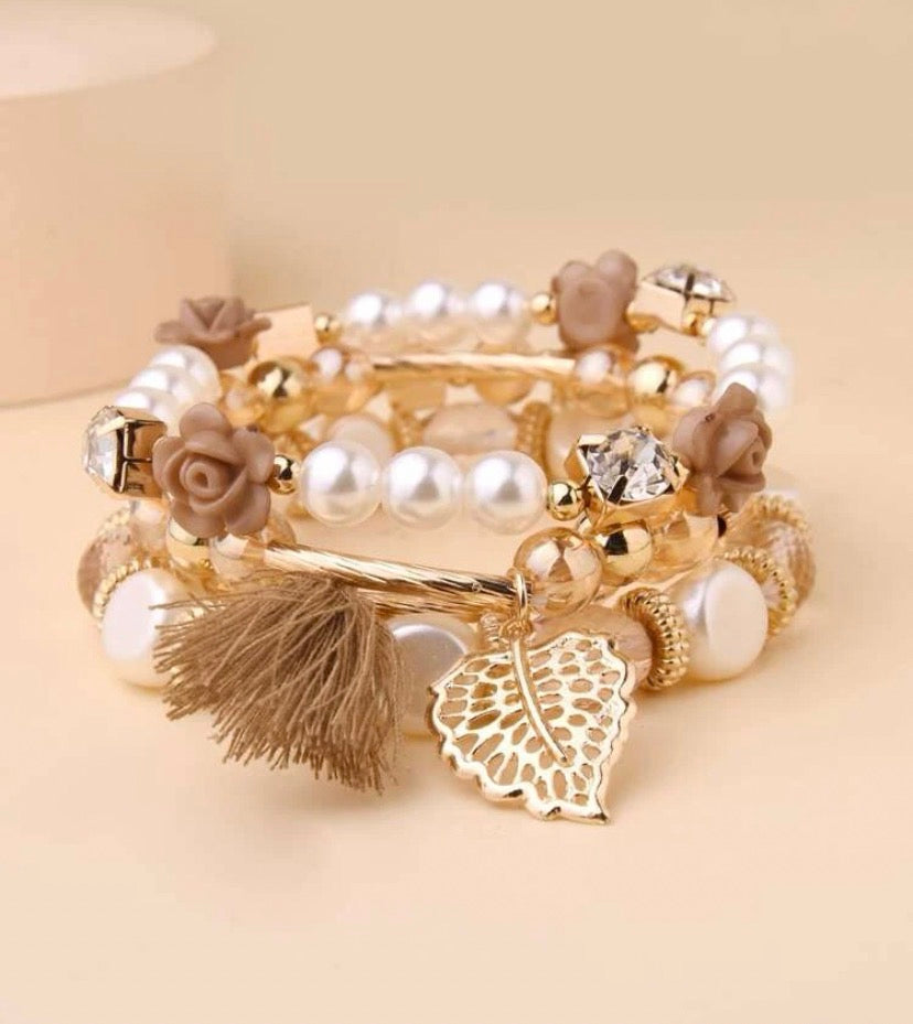 4Pcs Tassel Decor Bracelet
