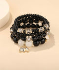 4pcs Elephant & Starfish Beaded Bracelet