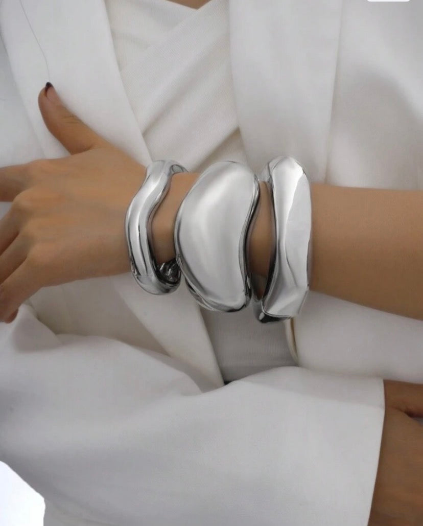 Set Luxurious Snake Wave Bangle bracelet